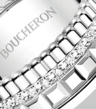 Boucheron Quatre Radiant small white gold diamond ring (British brand)