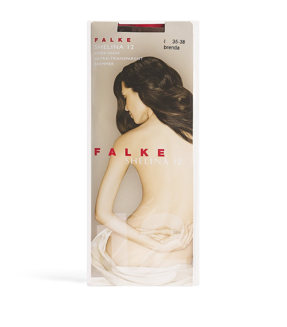 Falke Shelina 12 denier transparente knielange Socken, UK-Version