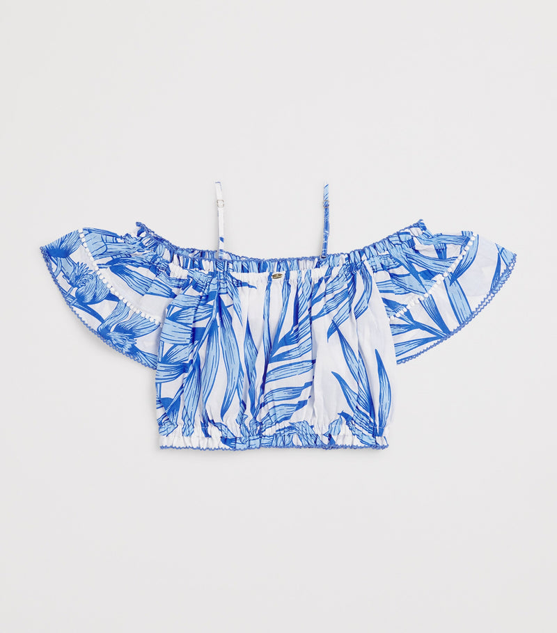 Poupette St Barth Kids cotton top for children aged 4-12 years, imported from the UK