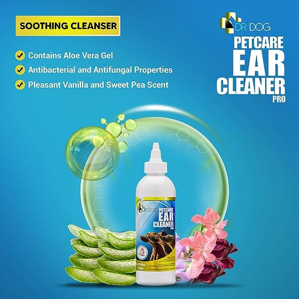 DR DOG Ear Cleaner Drops for Head Shaking Ears Itching Mites GOODS Superdrug   