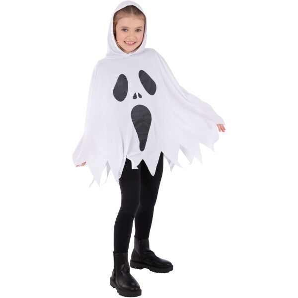 Smiffys kids ghost poncho white - (British brand)
