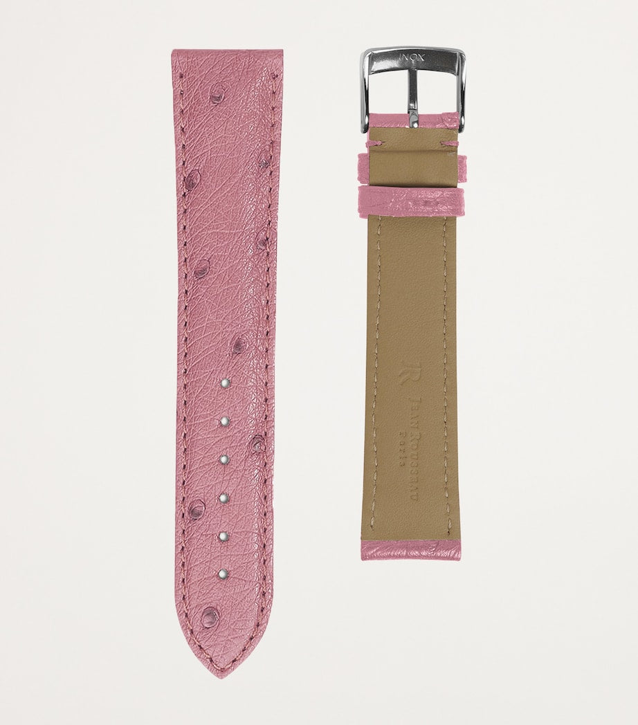 Jean Rousseau Classic 3.5 ostrich leather watch strap 18mm - British product