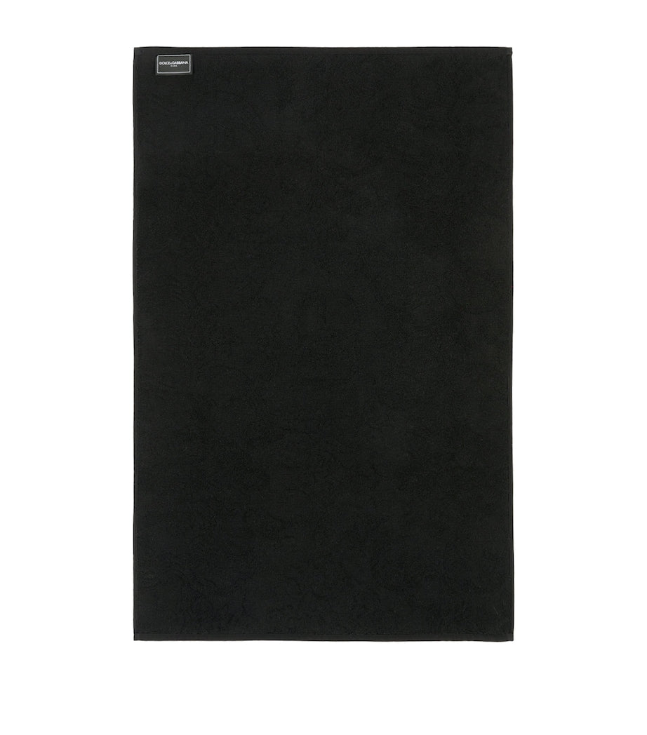 Dolce&Gabbana logo jacquard bath mat 87cm x 54cm - British product