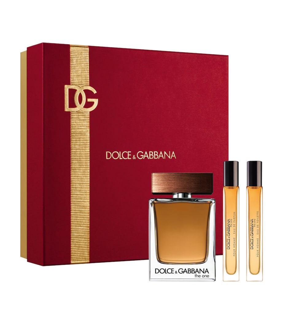 Dolce&Gabbana men's fragrance gift set with 100ml bottle and travel sprays - British product