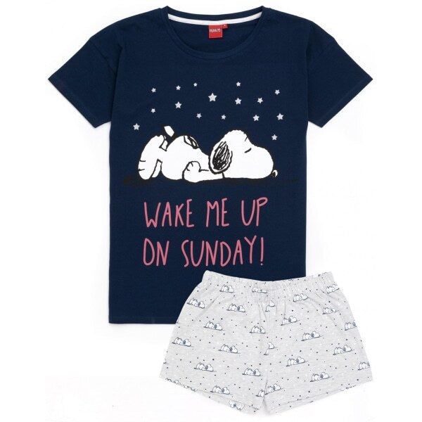 Snoopy Womens Short Pyjama Set (L)