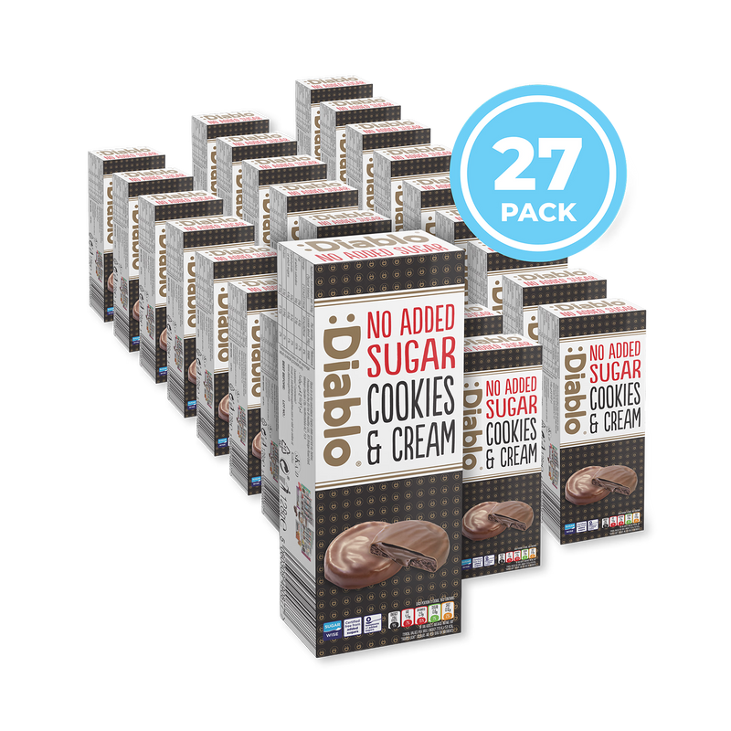 Diablo cookies and cream dark chocolate 128g pack, UK version