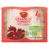 Sainsbury's Cream Of Tomato Soup 4x400g Soups Sainsburys   