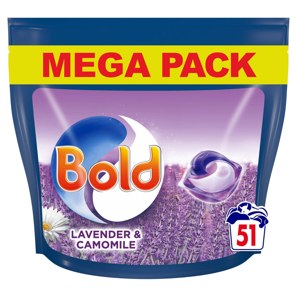 Bold All-in-1 Pods Washing Liquid Capsules Lavendar & Camomile 51 Washes