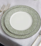 O.W. London geometric maze dinner plates set of 2 26cm, imported from the UK