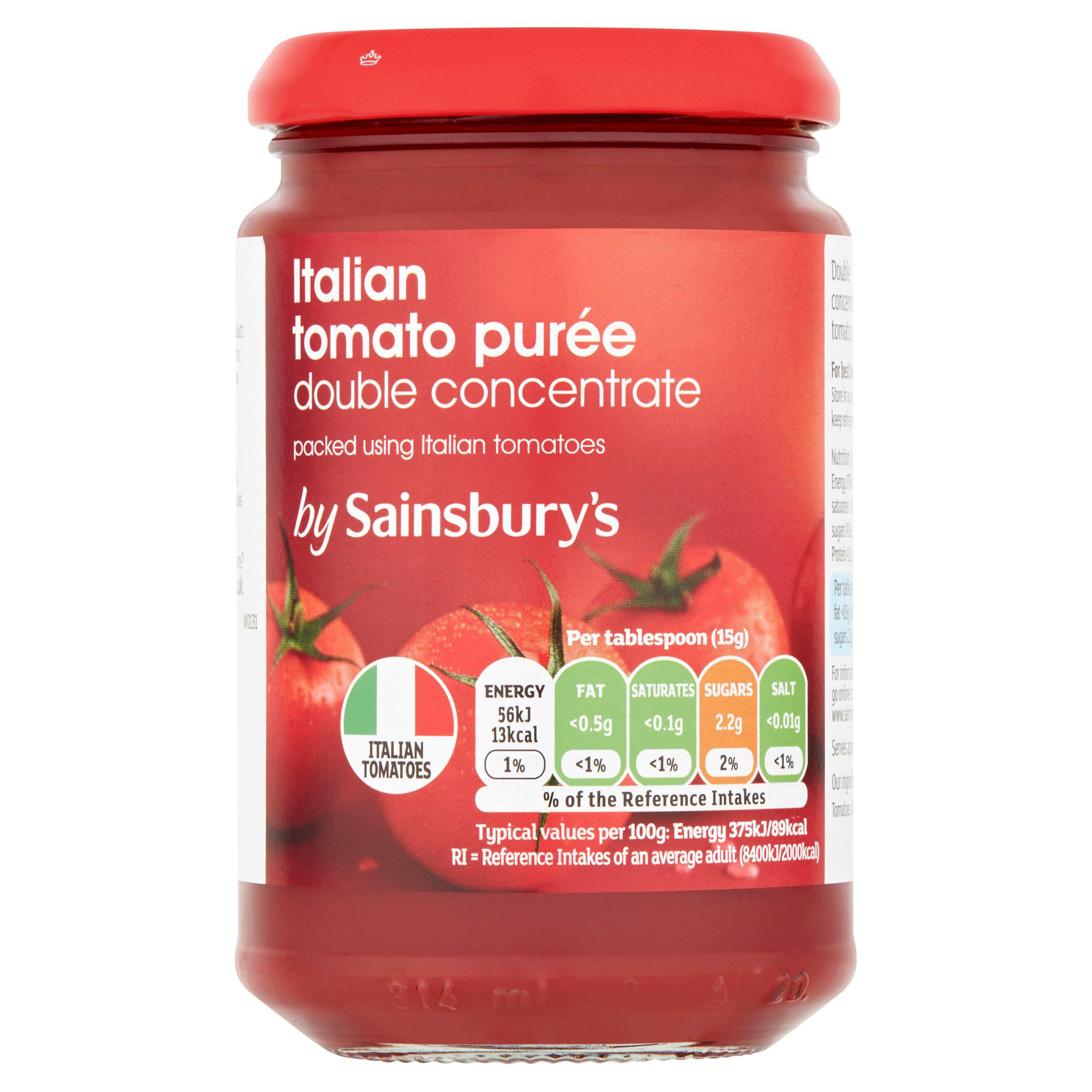 Sainsbury's Italian Tomato Puree Double Concentrated, Inspired to Cook 312g Italian Sainsburys   