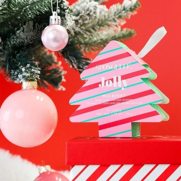 Spongellé tree ornament buffer Jolly Mulberry (British brand)