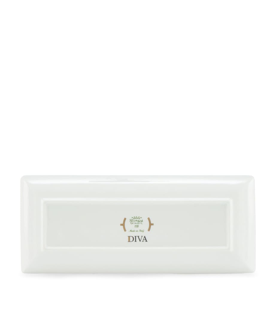 GINORI 1735 porcelain Colonna Diva rectangular change tray 28cm, UK version