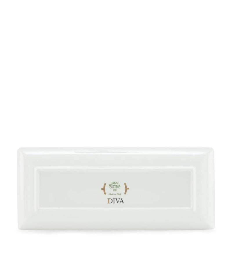 GINORI 1735 porcelain Colonna Diva rectangular change tray 28cm, UK version