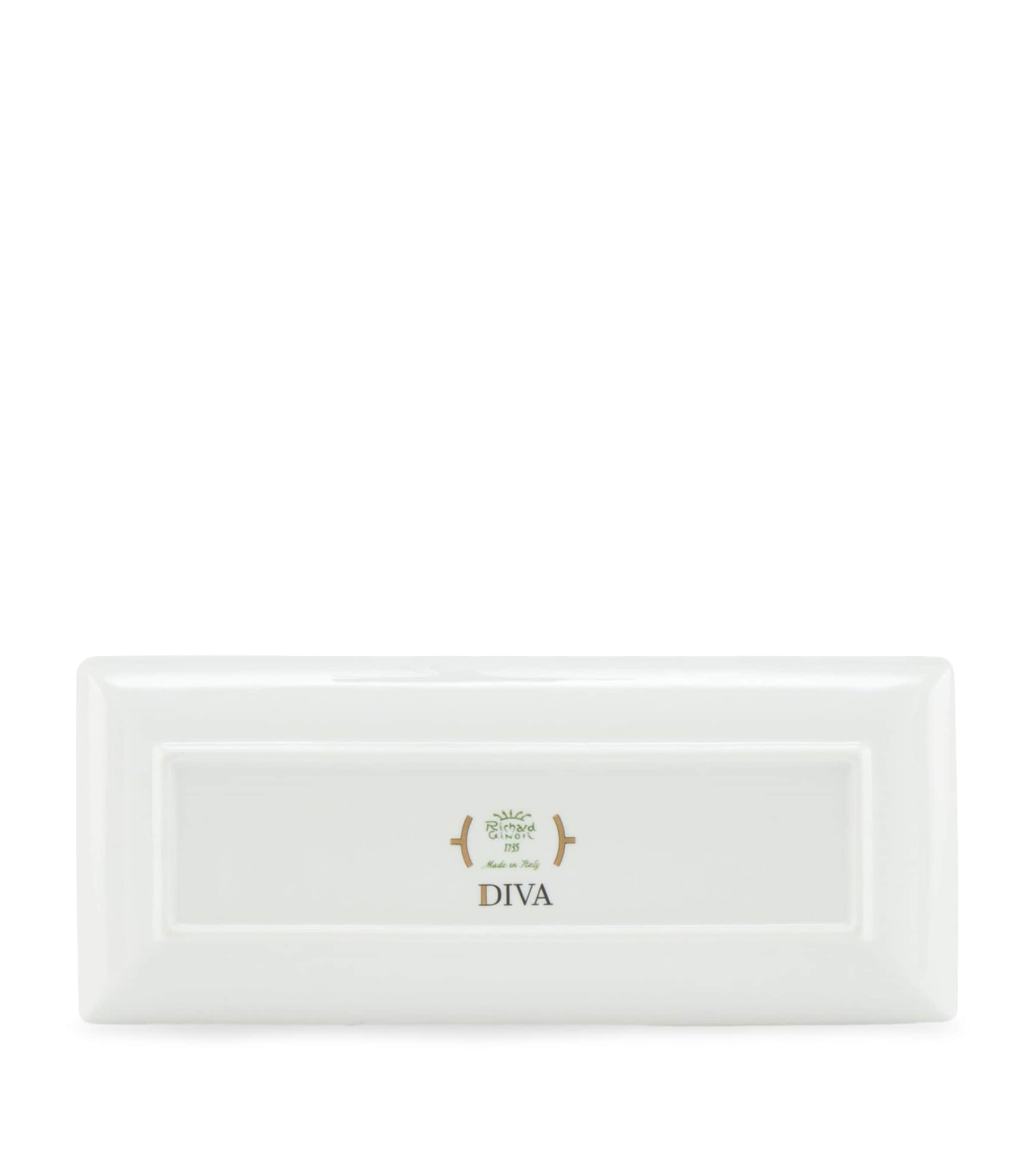 GINORI 1735 porcelain Colonna Diva rectangular change tray 28cm, UK version