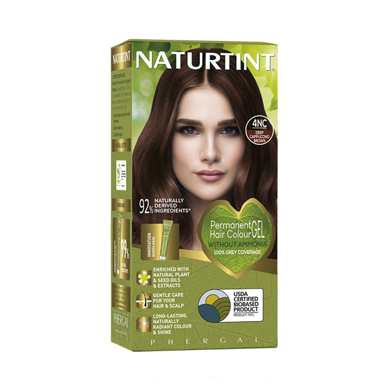 Naturtint Permanent Hair Colour Gel 4NC Deep Cappucino Brown, UK version
