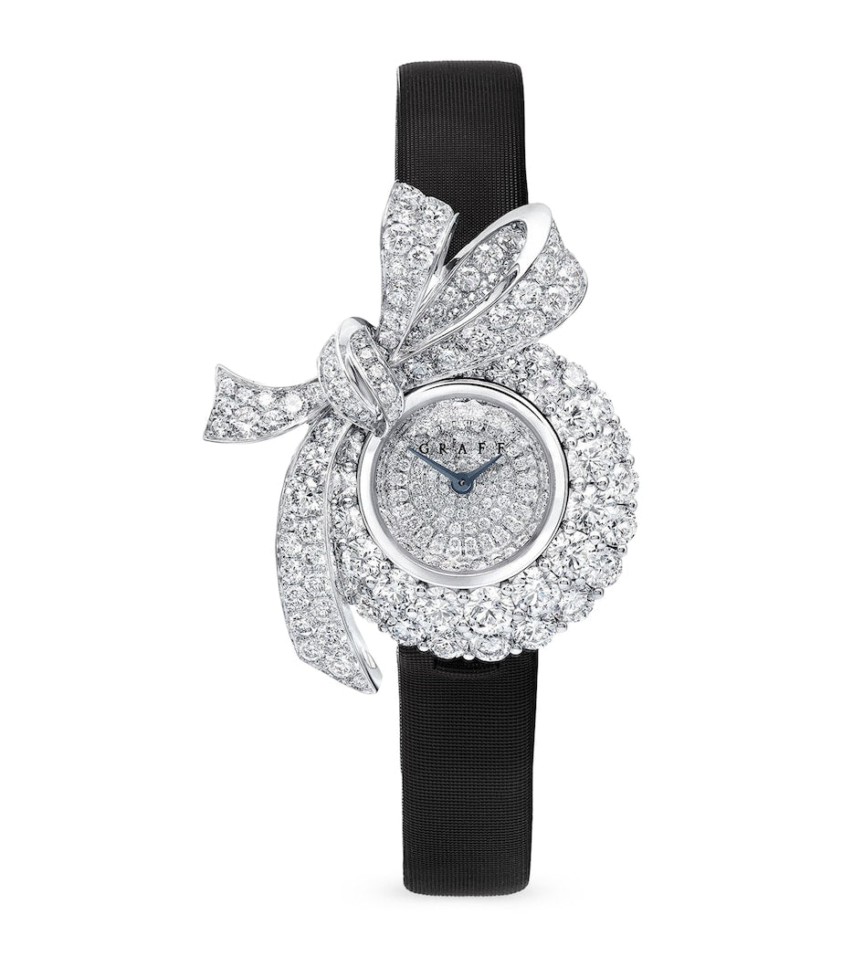 Graff white gold diamond Tilda's Bow watch 22.5mm - British product