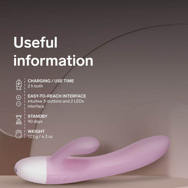 LELO KAYA rabbit vibrator soft pink - British product