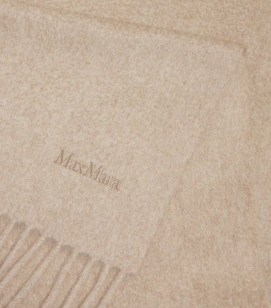 Max Mara cashmere fringed scarf, imported from the UK