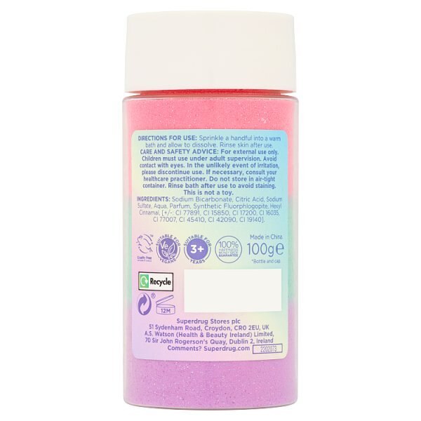 Superdrug Fantasy Unicorn Bath Dust 100g GOODS Superdrug   