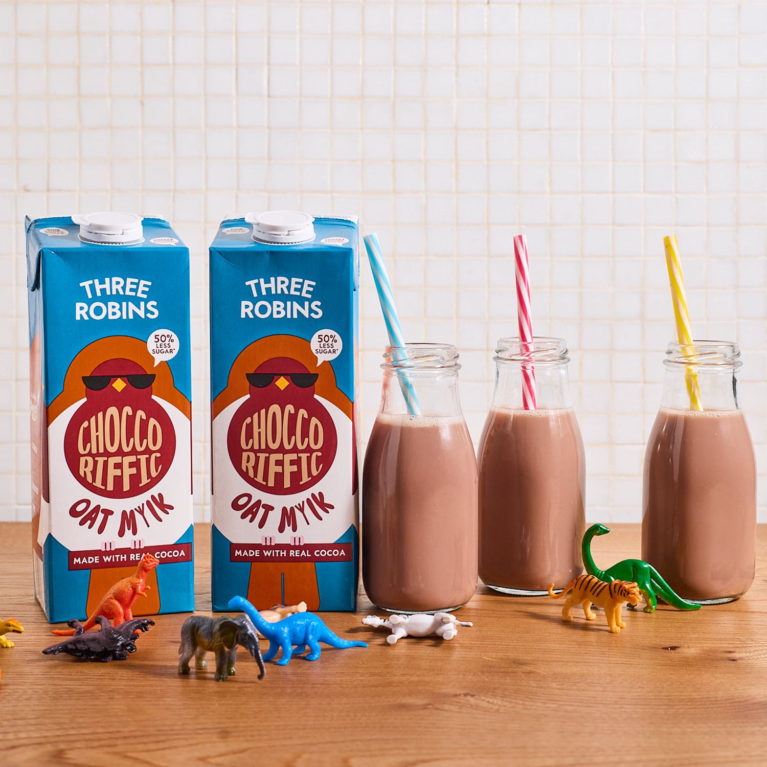 Three Robins Choccoriffic chocolate oat milk 6x1L, UK version