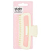 Studio London white matte claw clip hair accessory (British brand)