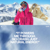 Tenzing natural energy drink raspberry and yuzu 330ml, imported from the UK