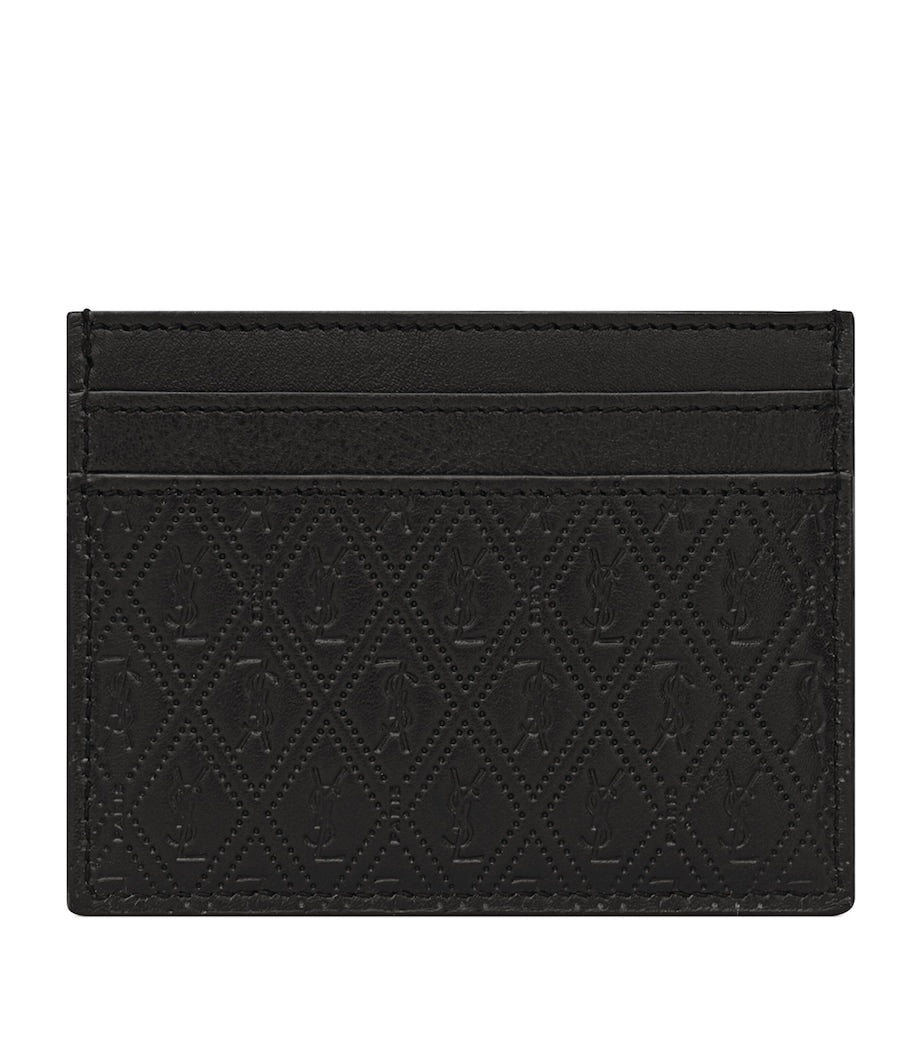 Saint Laurent Leather Monogram Card Holder - British product