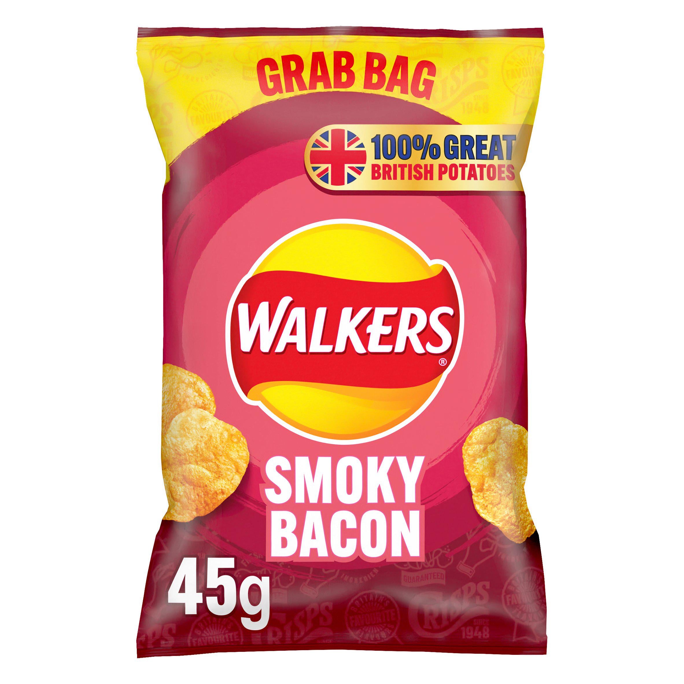 Walkers Smoky Bacon Crisps 45g GOODS Sainsburys   