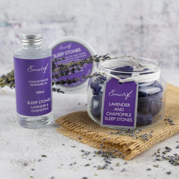 CorinCraft aromatherapy lava stones sleep gift set - British product