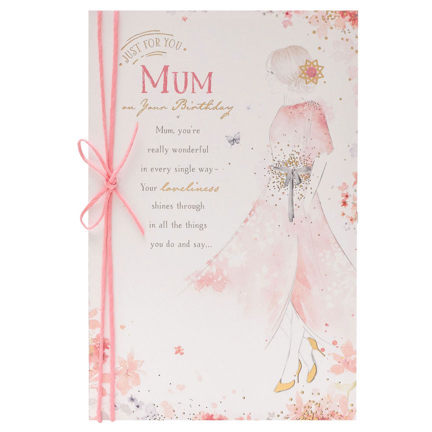 Gibson Beautiful Ladies Mum Birthday Card General Household ASDA   