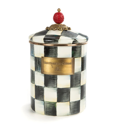 Harrods MacKenzie-Childs Medium Courtly Check Kitchen Canister- Buy online at McGrocer