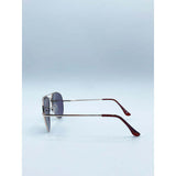 SVNX gold frame aviator sunglasses with mirrored pink lenses (British brand)