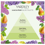 Yardley London Eau de Toilette Lilac and Pear 125ml (British brand)