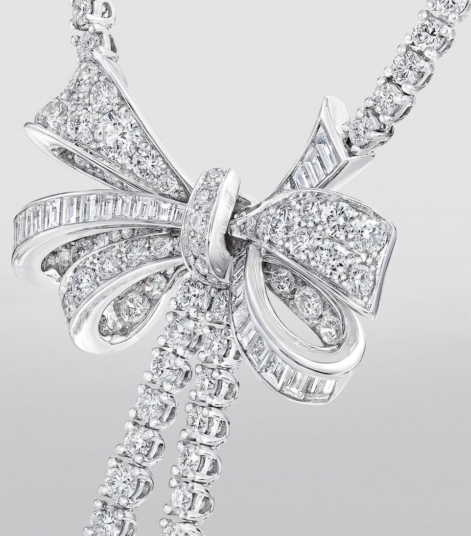 Graff Tilda's Bow white gold diamond necklace, UK version