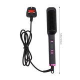 Livingandhome Hair Straightener Brush Black 30W (British brand)