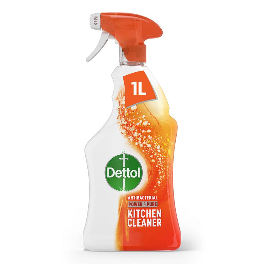 Dettol Power & Pure Antibacterial Disinfectant Kitchen Cleaning Spray