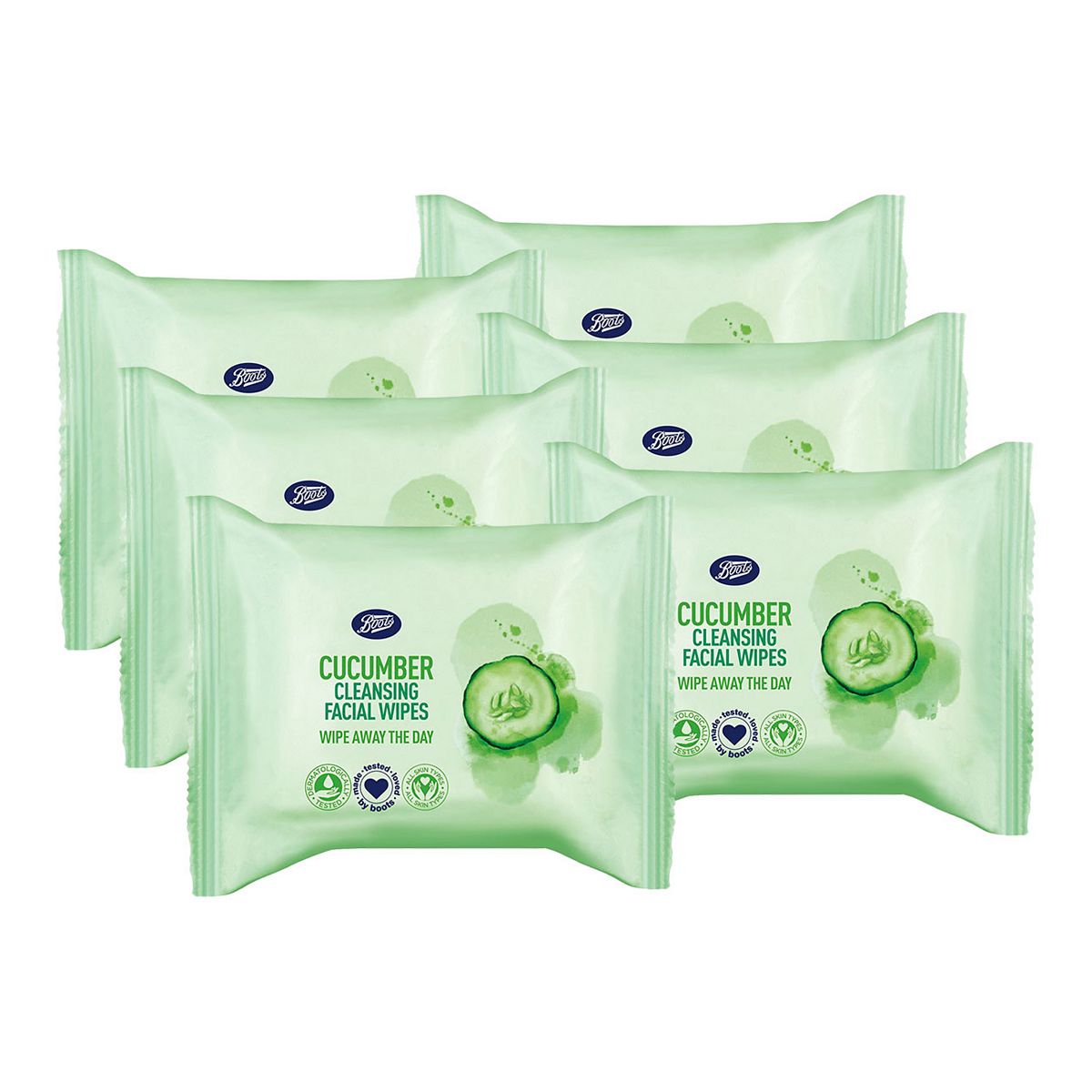 Boots Cucumber Cleansing Facial Wipes Bundle Beauty & Personal Care Boots   