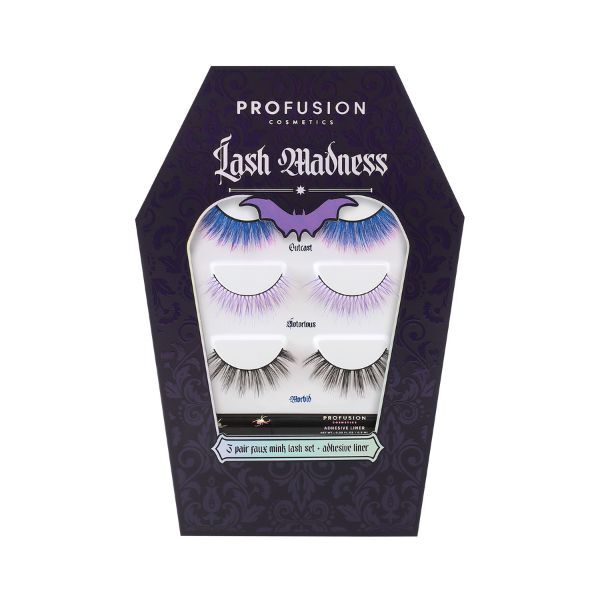 Profusion Cosmetics Lash Madness faux mink lash set 3 pairs - British product