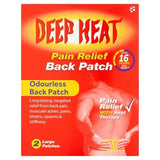 Deep Heat Pain Relief Back Patch 2s GOODS Superdrug   