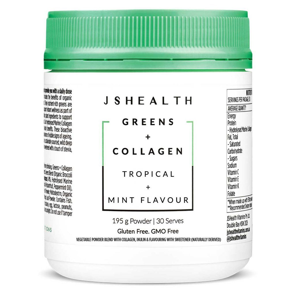 JSHealth Greens + Collagen 195g