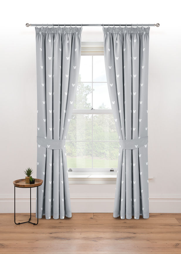 George Home Disney Mickey Mouse Blackout Pencil Pleat Curtains