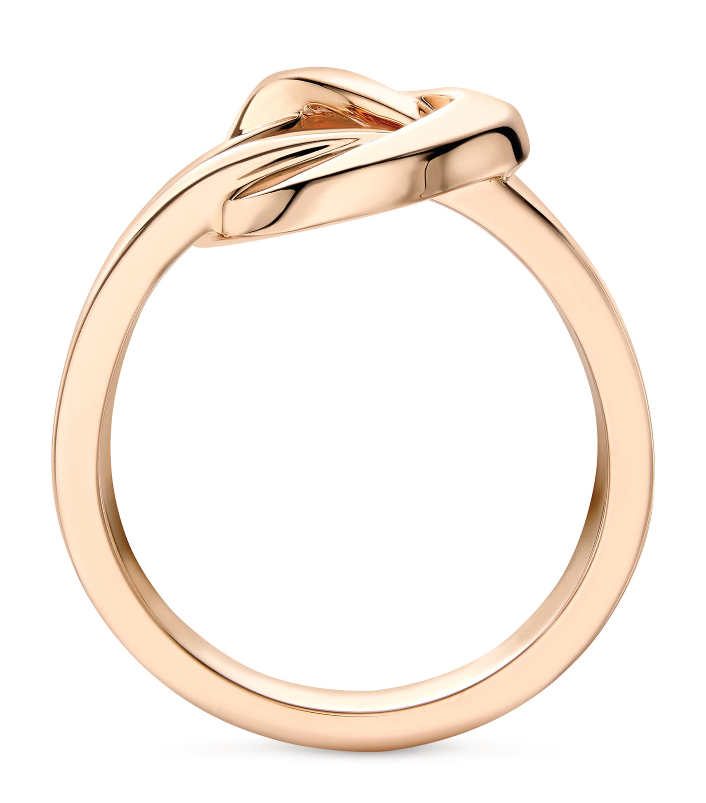 Boodles rose gold knot ring (British brand)