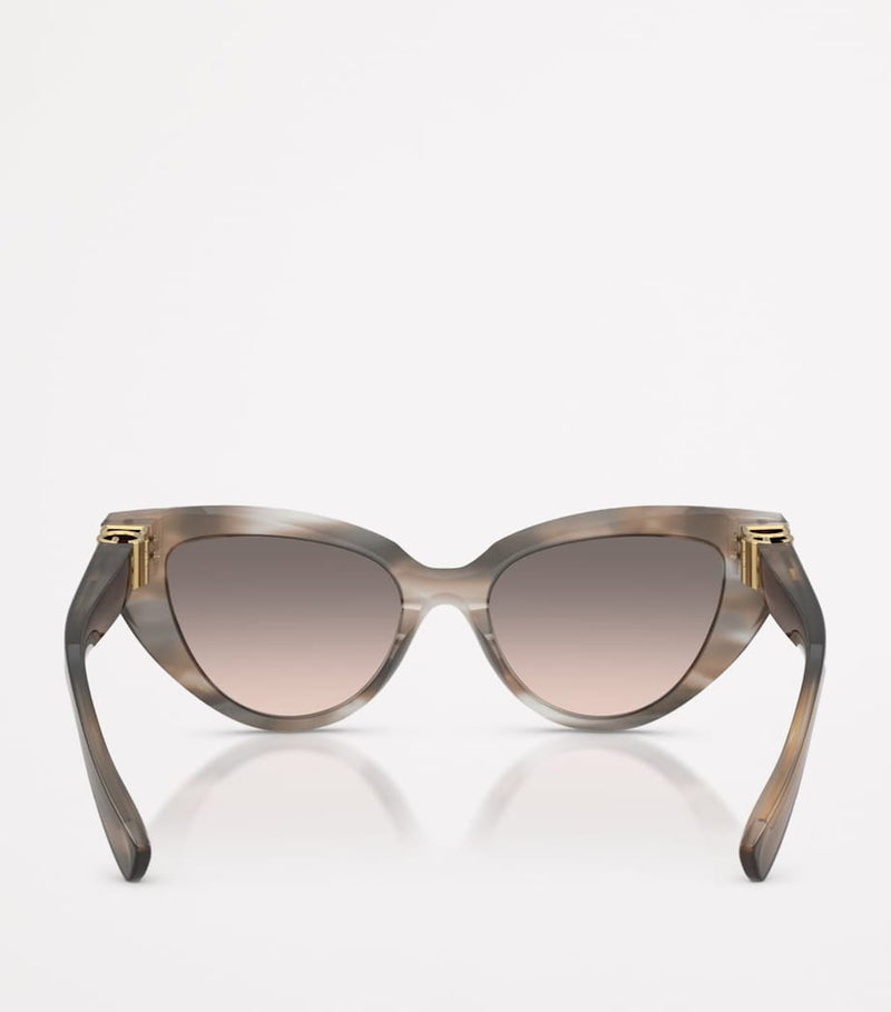 Dolce&Gabbana cat eye sunglasses acetate gold-tone (British brand)