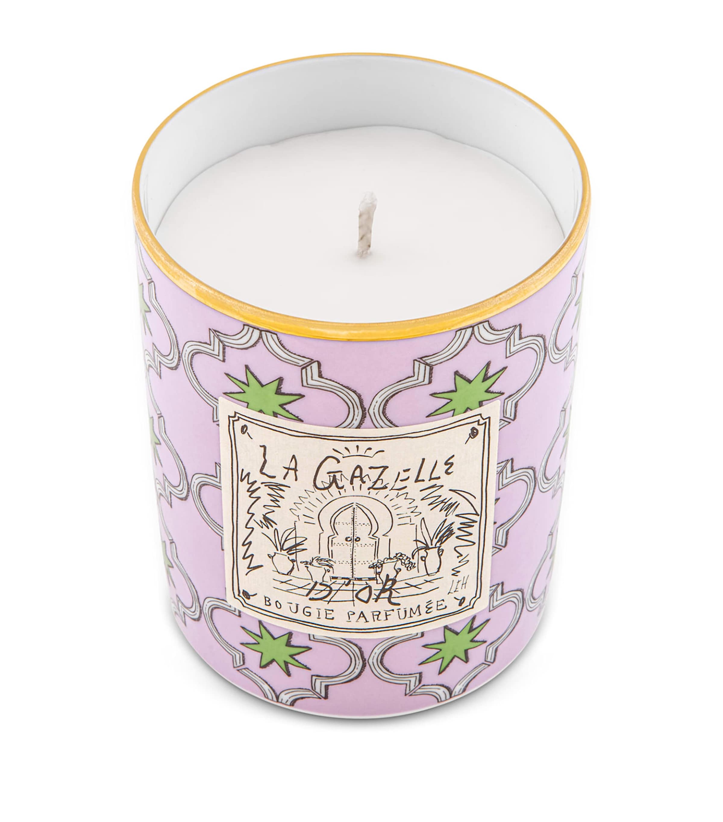 GINORI 1735 La Gazelle D'Or scented candle, UK version