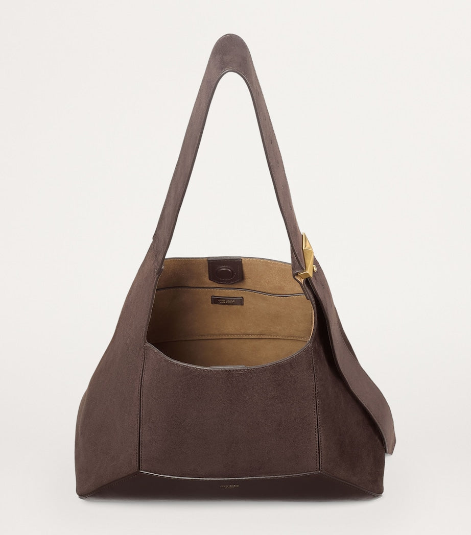 Jimmy Choo suede diamond shoulder bag (British brand)