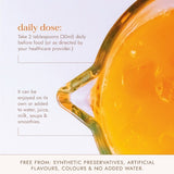 Fushi Turmeric Juice cold-pressed Ayurvedic tonic 500ml, imported from the UK