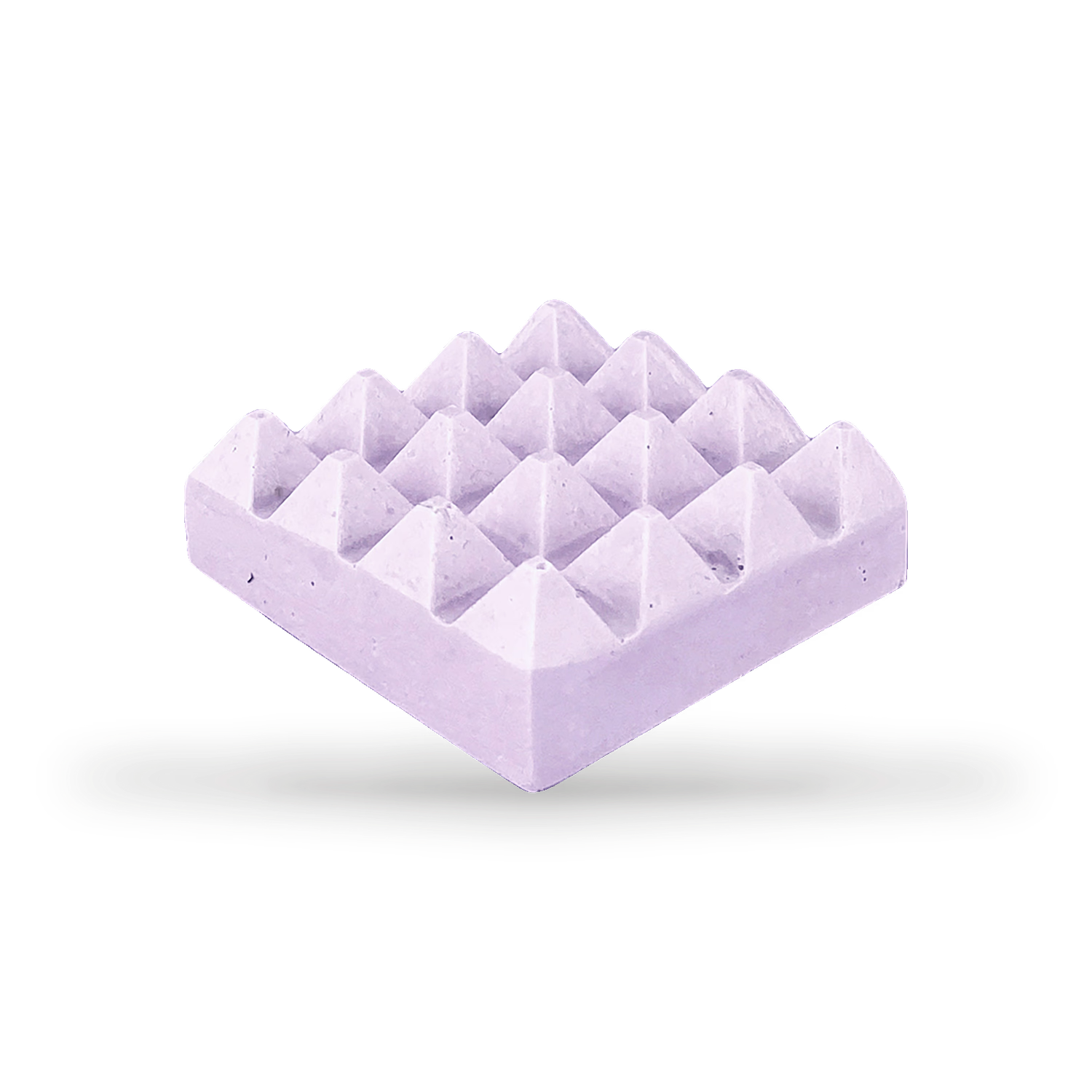 Lilac bar holder for shampoo bars, handmade jesmonite (British brand)