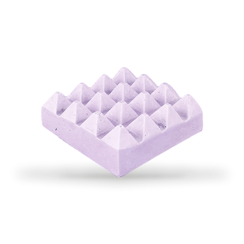 Lilac bar holder for shampoo bars, handmade jesmonite (British brand)