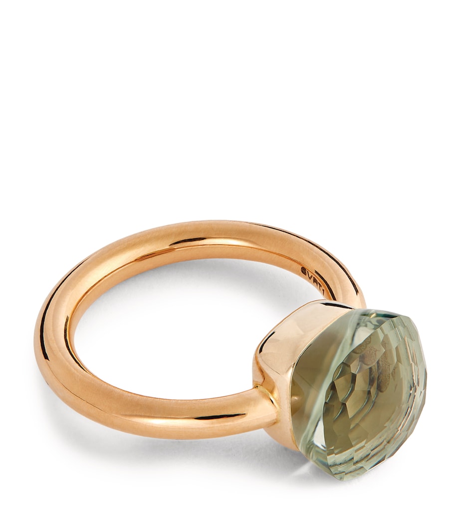 Pomellato Nudo Classic ring prasiolite 18k gold, UK version