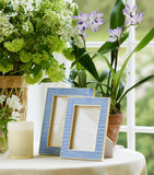 Aerin leather classic photo frame 5'' x 7'' - British product